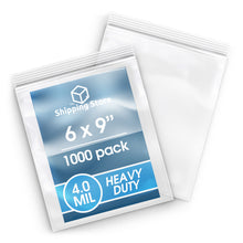 The Shipping Store 6" x 9" Zip Bags - 1000 Count